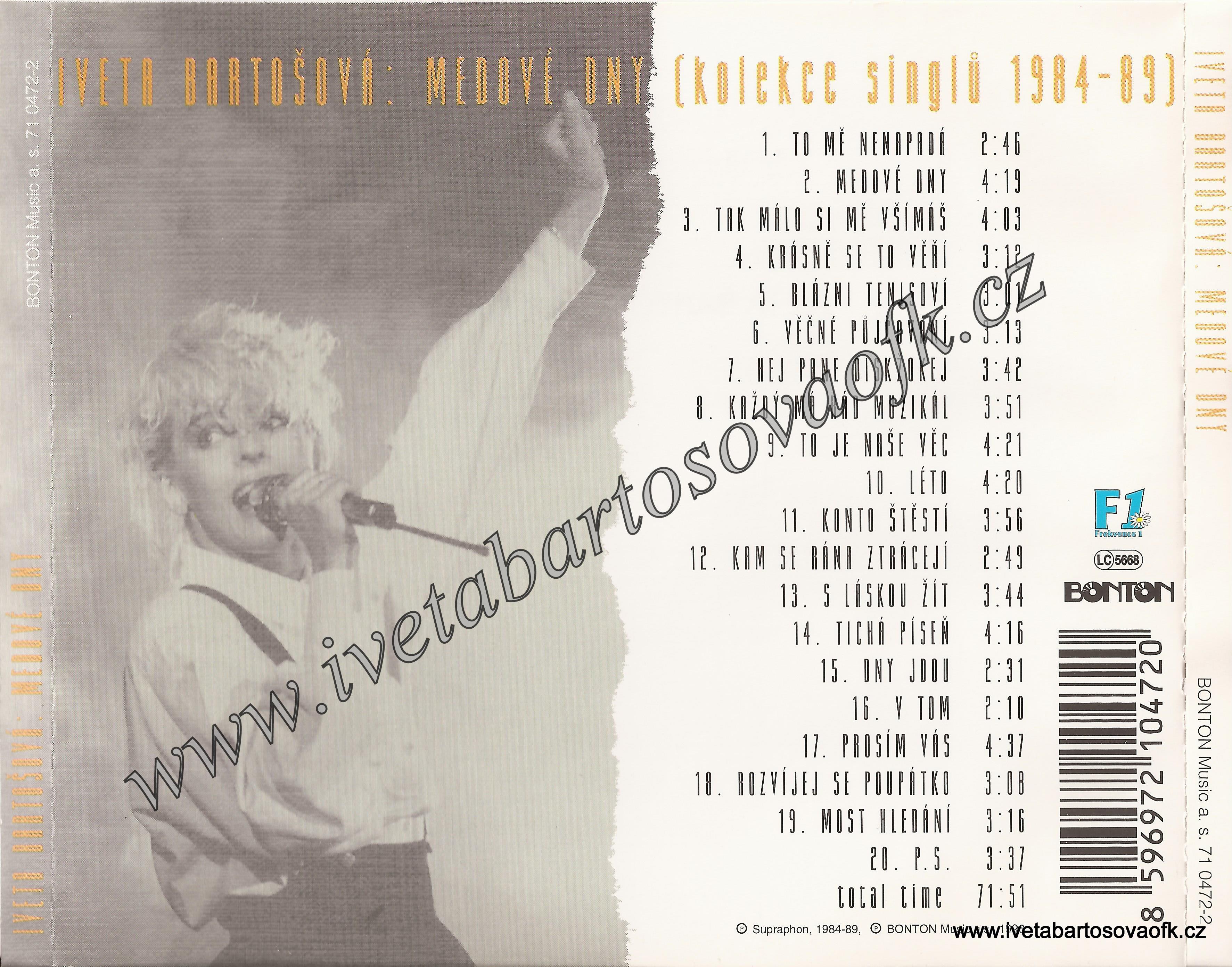 Medové dny ( 1996)  (kolekce singlů 1984-1989) 5